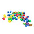 JQ1055 Preschool Kids Plastic Educational Square building Blocks Puzzle